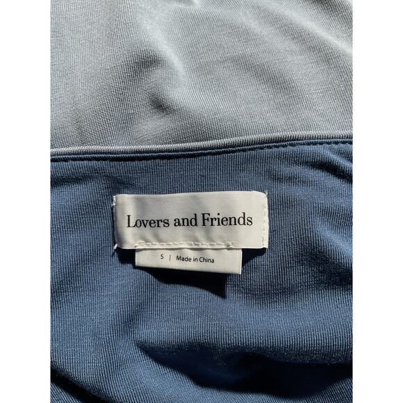 Lovers And Friends 'Aniyah' Blue Midi Dress Size S - Picture 4 of 5